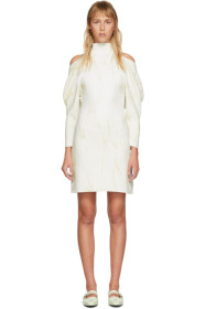 Proenza Schouler - Off-White Jacquard Knit Short Dress