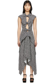 Proenza Schouler - Black & White Checkered Tie Dress