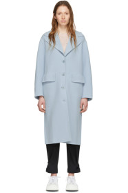 Proenza Schouler - Blue 'Proenza Schouler White Label' Double Face Long Coat