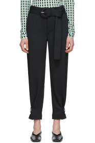 Proenza Schouler - ブラック Proenza Schouler White Label ランプル ベルト トラウザーズ