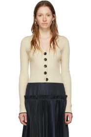 Proenza Schouler - Off-White 'Proenza Schouler White Label' Fine Gauge Cardigan