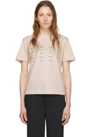 Proenza Schouler - Pink 'Proenza Schouler White Label' Address Logo T-Shirt