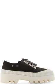Proenza Schouler - Black & White Lug Sole Derbys