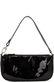 BY FAR - Black Patent Rachel Baguette Bag