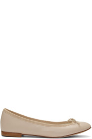 Repetto - Beige Leather Cendrillon Ballerina Flats