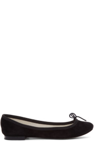 Repetto - Black Suede Cendrillon Ballerina Flats