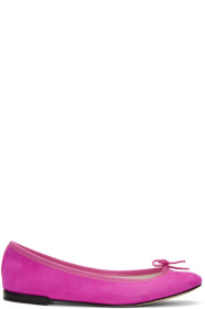 Repetto - Pink Suede Cendrillon Ballerina Flats