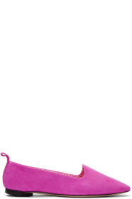 Repetto - Pink Suede Neve Slippers