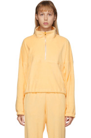 Gil Rodriguez - Pull molletonné à demi-glissière jaune Terry Diana exclusif à SSENSE