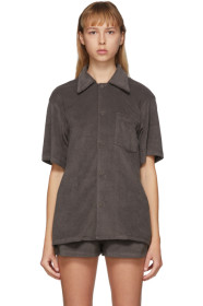 Gil Rodriguez - SSENSE Exclusive Brown Terry Bowling Shirt