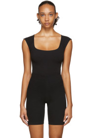 Gil Rodriguez - Black El Tigre Cap Sleeve Bodysuit