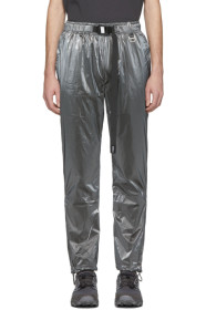 C2H4 - Pantalon de survêtement argenté STAI Buckle