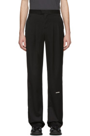 C2H4 - Pantalon plissé noir Trailblazer Turn-Up