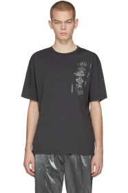 C2H4 - T-shirt gris Matrix Of Consciousness