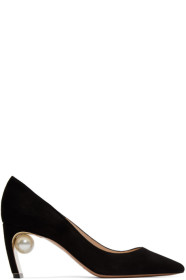 Nicholas Kirkwood - Chaussures à talons hauts en suède noires Maeva