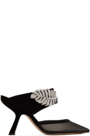 Nicholas Kirkwood - Mules noires Monstera