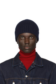 Officine Générale - Navy Cashmere Beanie