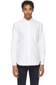 Officine Générale - White Antime Oxford Shirt