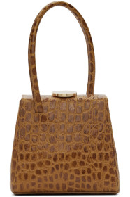 Little Liffner - Tan Croc Mademoiselle Bag