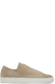Axel Arigato - Beige Suede Cap-Toe Sneakers