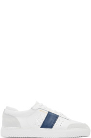 Axel Arigato - White & Navy Dunk Sneakers