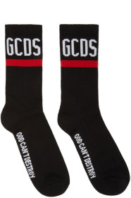 GCDS - Black 'God Can't Destroy Streetwear' Socks