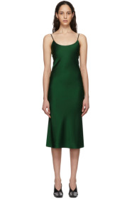 Christopher Esber - Green Tie Back Bias Slip Dress