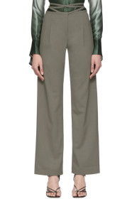 Christopher Esber - Khaki Wide-Leg Trousers