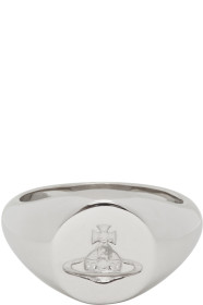 Vivienne Westwood - Bague argentée Sigillo