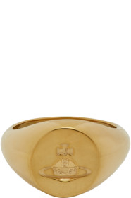 Vivienne Westwood - Bague dorée Sigillo