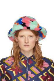 Kirin - Green Faux-Fur Cloche Hat
