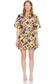 Kirin - Multicolor Jacquard Typo Dress