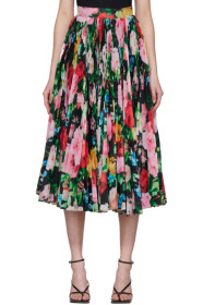 Richard Quinn - SSENSE Exclusive Black Floral Skirt