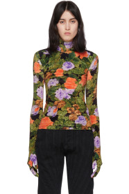 Richard Quinn - Multicolor Floral Turtleneck