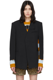 We11done - Blazer noir Buckled