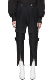 We11done - Pantalon en toile noir Pocket