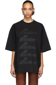 We11done - Black Front Logo T-Shirt