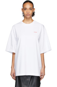 We11done - T-shirt à logo blanc