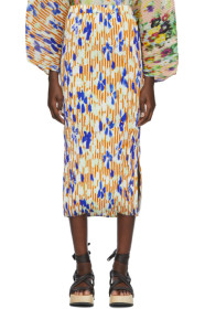 Julia Heuer - Off-White & Orange Ben Print Ekke Skirt