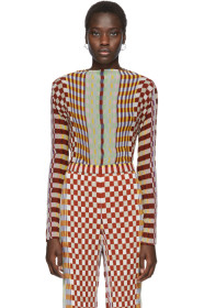 Julia Heuer - Red & Multicolor Peter Print Lee Blouse