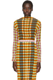 Julia Heuer - Orange & Multicolor Peter Print Lee Blouse