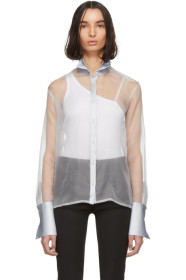 Gauge81 - Grey Organza Rio Tuxedo Shirt