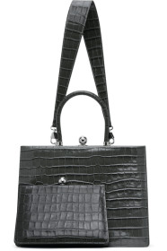 Ratio et Motus - Green Croc Twin Frame Bag