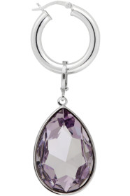 Mounser - Silver Clarity Hoop Earring