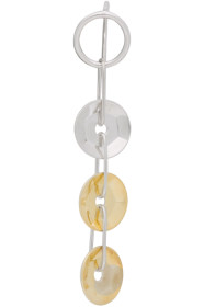 Avgvst Jewelry - SSENSE 限定 シルバー 3 シークイン ステッチ モノ ピアス