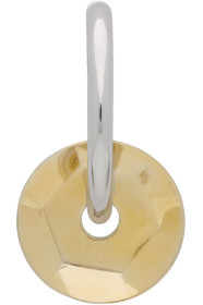 Avgvst Jewelry - Silver & Gold Sequin Mono Hoop Earring
