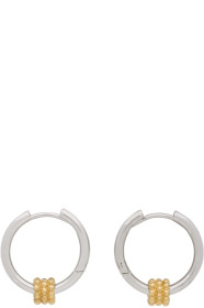 Avgvst Jewelry - シルバー & ゴールド ビーズ ペンダント フープ ピアス