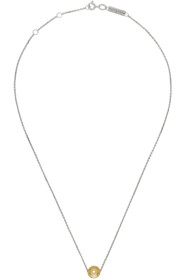 Avgvst Jewelry - Silver & Gold Sequin Pendant Necklace