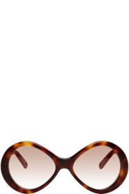 Chloé - Tortoiseshell Retro Oval Sunglasses