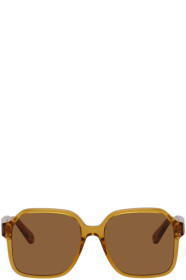 Chloé - Brown Acetate Square Sunglasses
